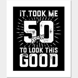 Funny 50 Years Old Joke Shirt 50th Birthday Gag Gift Idea Posters and Art